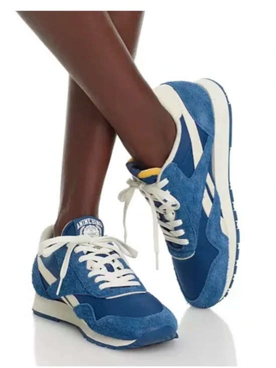 Anine Bing x Reebok Classic Nylon Shoes sneakers blue retro sz 37.5 Men 6 W 7.5 - Picture 1 of 11